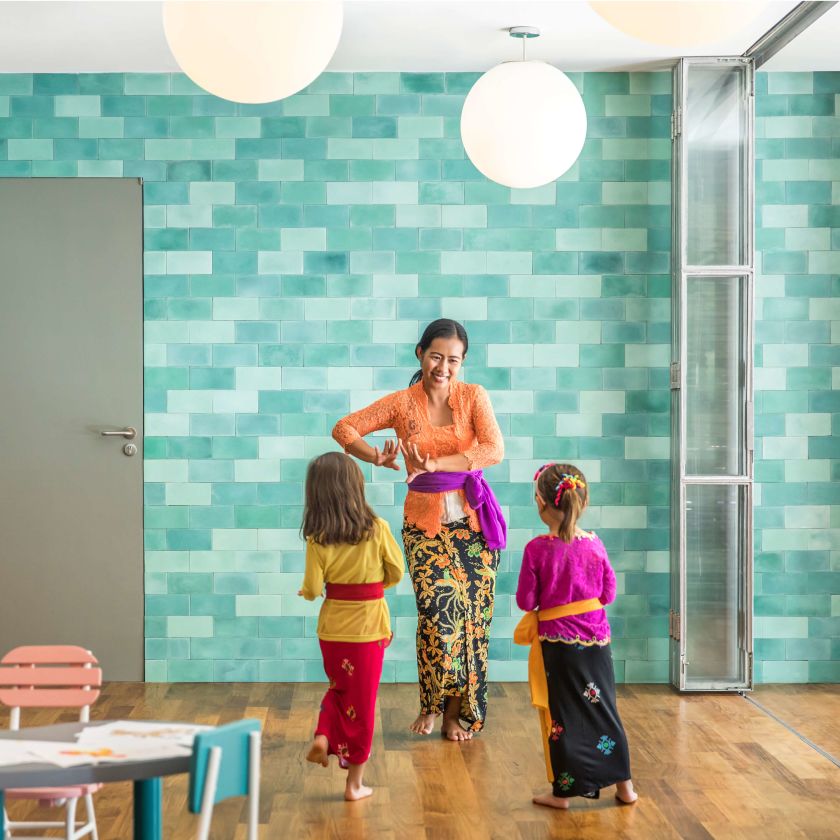 A Person And Two Children