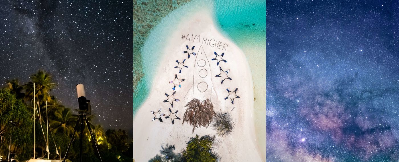 A Collage Of Photos Of A Landscape With Trees And A Camera