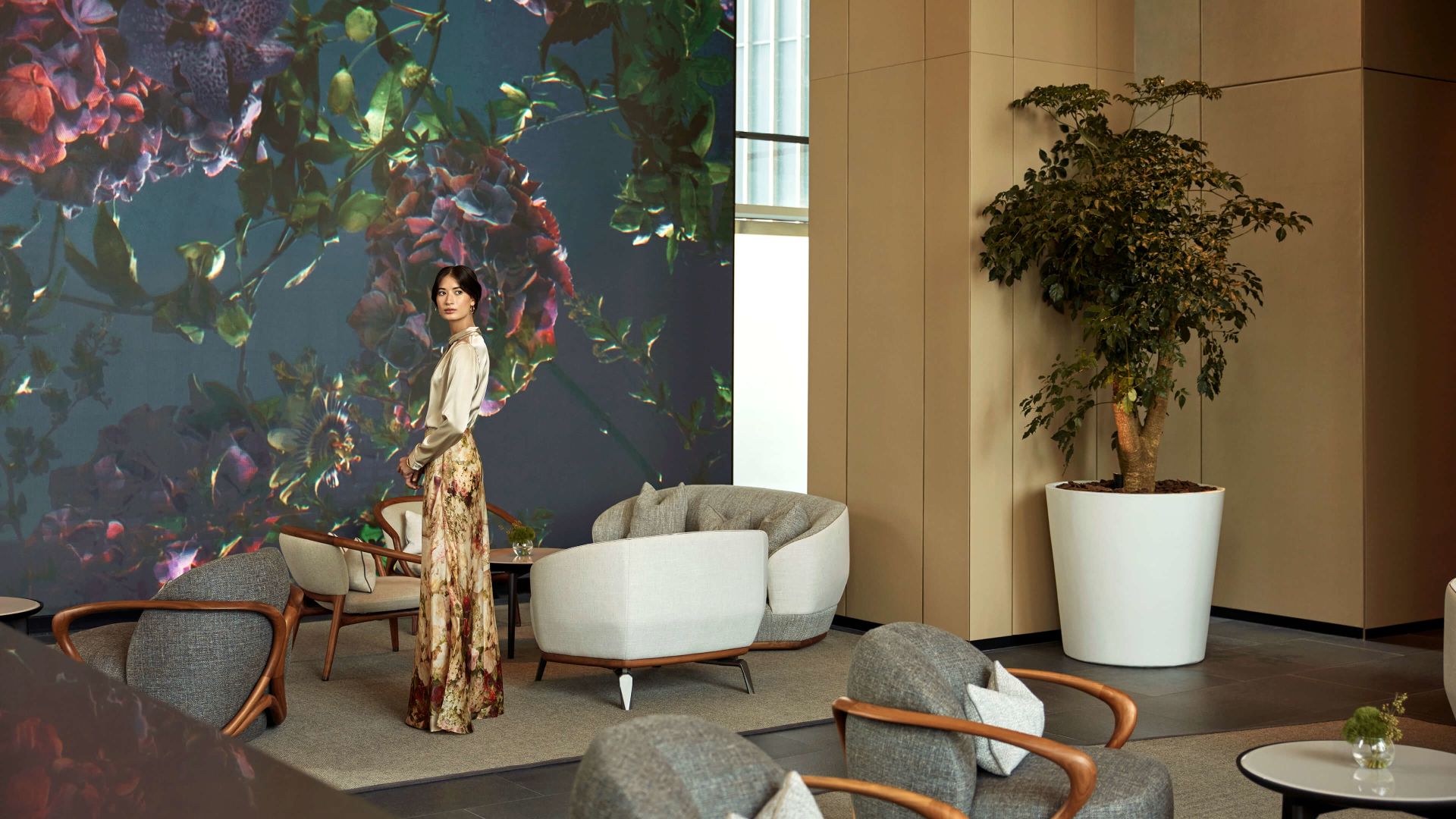 A Person Standing On A Couch