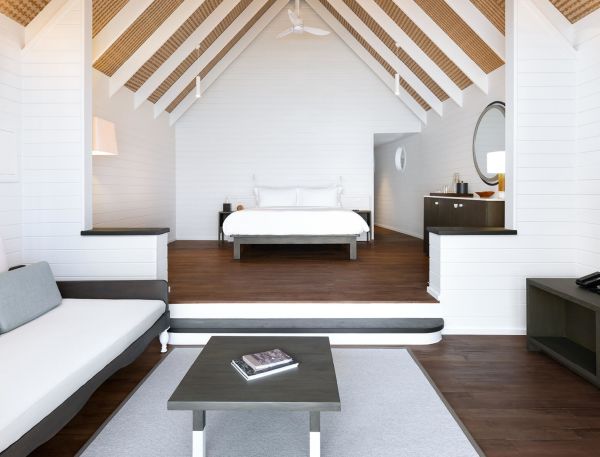 Dhoni Water Villa Living Room