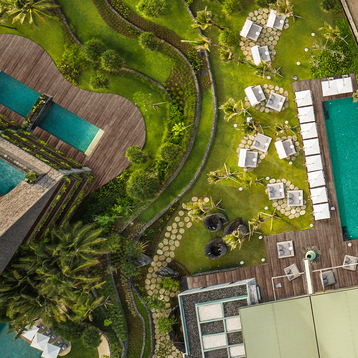 An Aerial View Of A Park