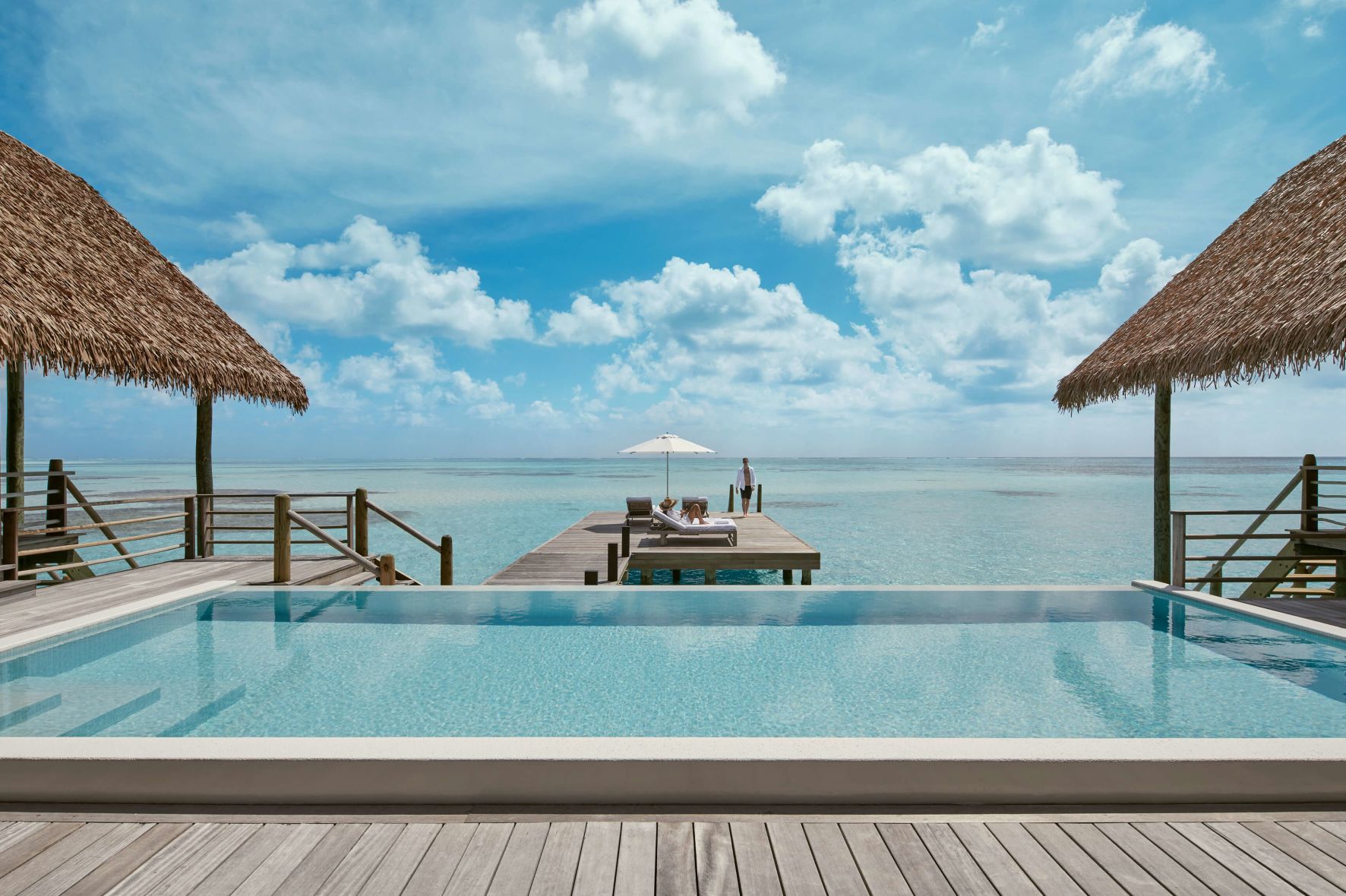 Two-Bedroom COMO Sunrise Villa Pool Deck