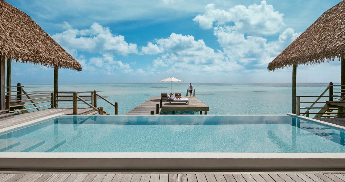 A Pool Next To A Dock