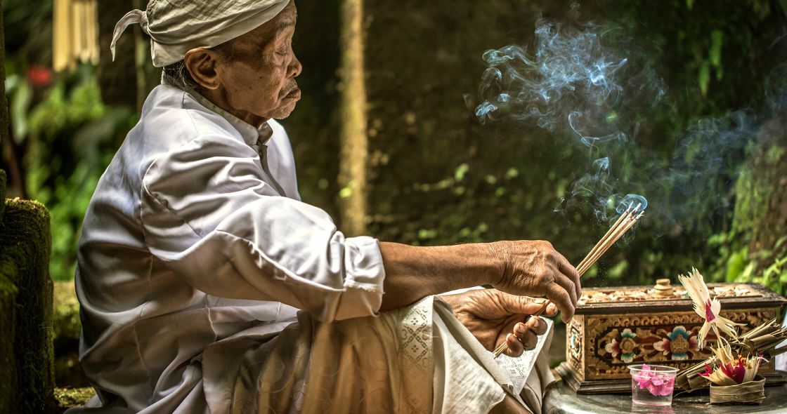 A Man Painting Outside