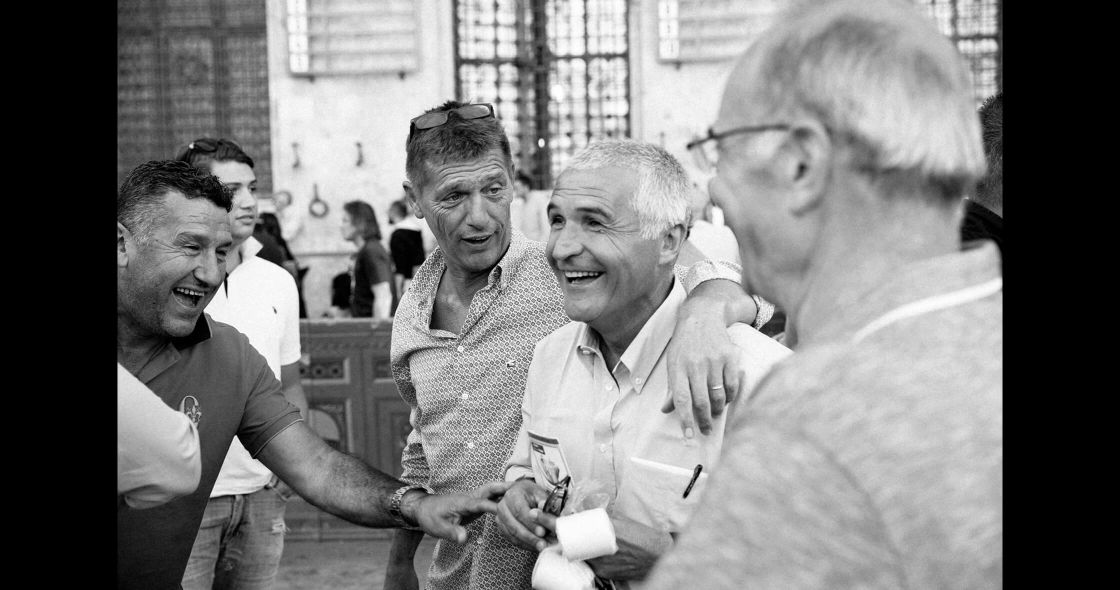 A Group Of People Standing Together