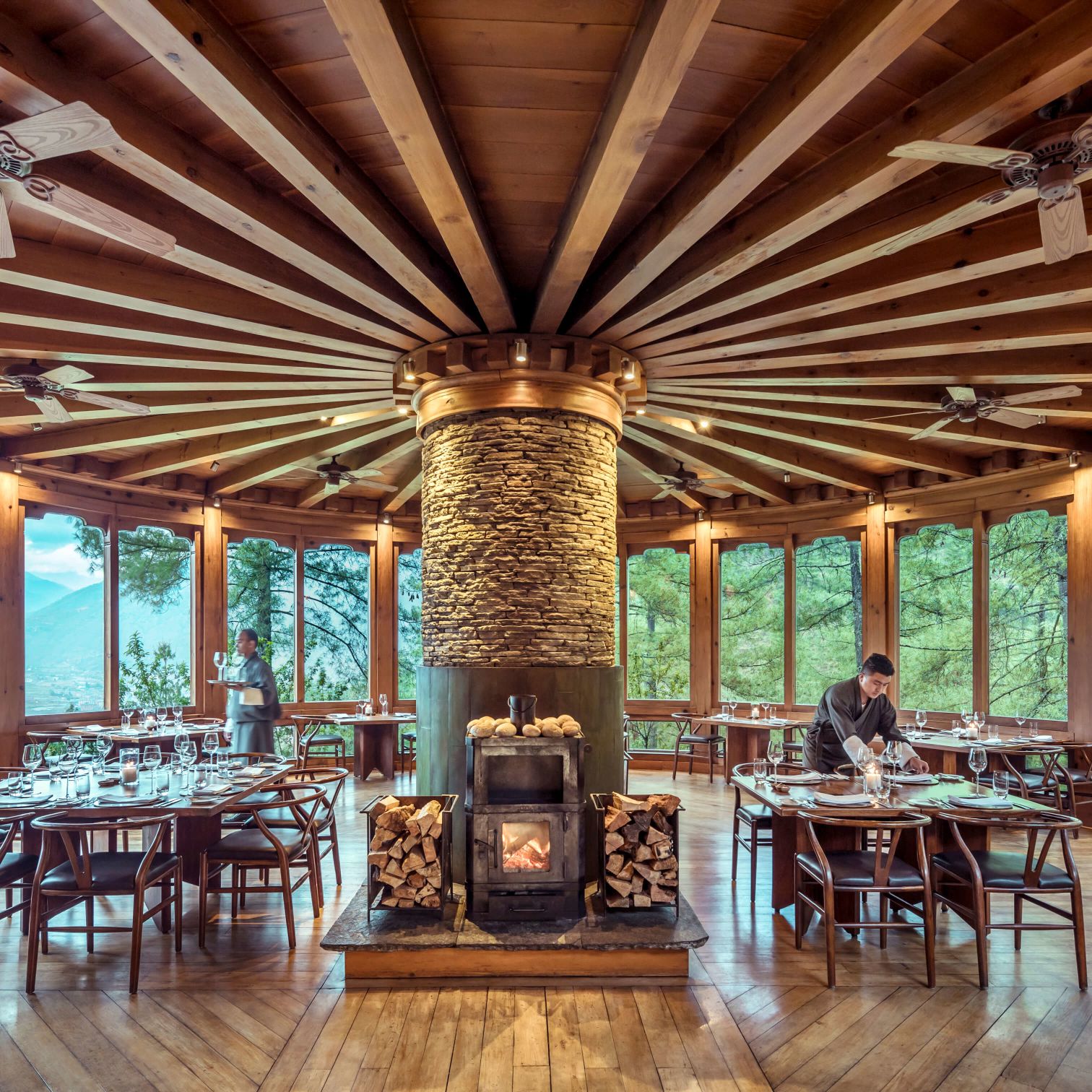 A Person Sitting At A Table