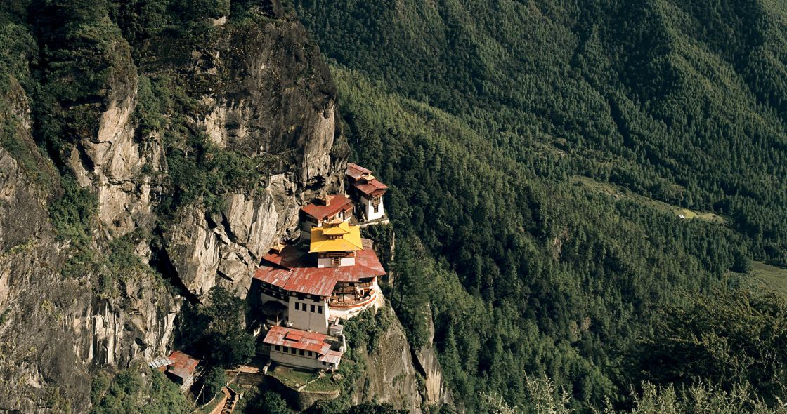 Paro Taktsang On A Cliff