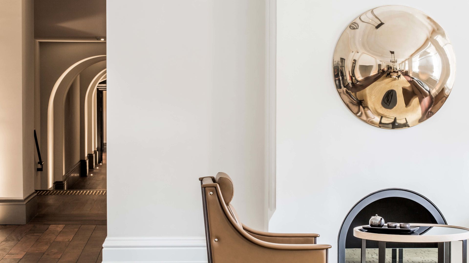 A Round Clock On A Wall